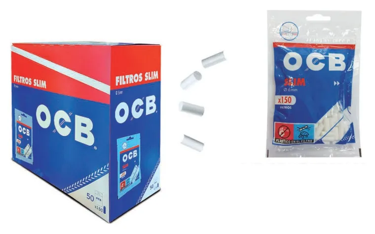 OCB Filtres Slim 6 mm · 50 sachets